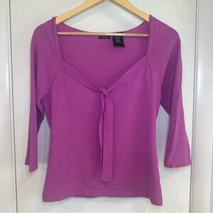 Nicole Y2K Blouse. Size: Medium. Color: Magenta.